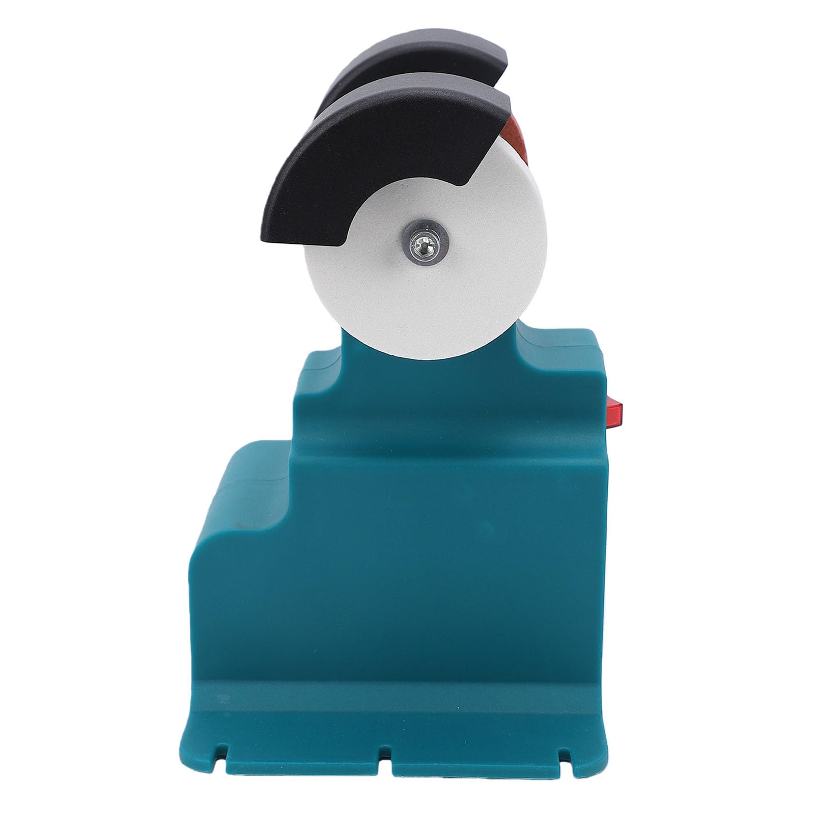 Eujgoov Amoladora, Pulidora y Lijadora de Banco Inalámbrica de 200 W, 7000 RPM, con 2 Baterías de 4 Ah y 2 Discos para Baterías de 18 V-21 V. Ideal para Pulir Esmerilar metales. (Enchufe de la UE)