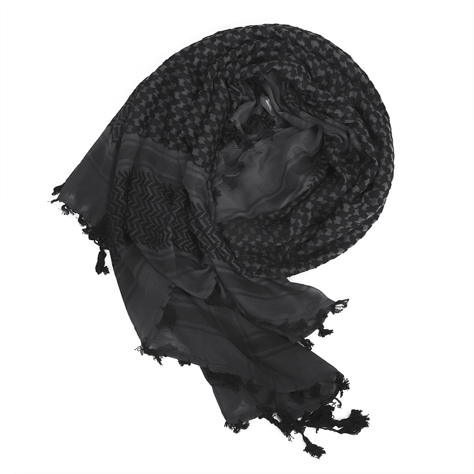 PURFUN Men's Large Arab Shemagh Headscarf Muslim Headcover Shawl Keffiyeh Arabic Scarf