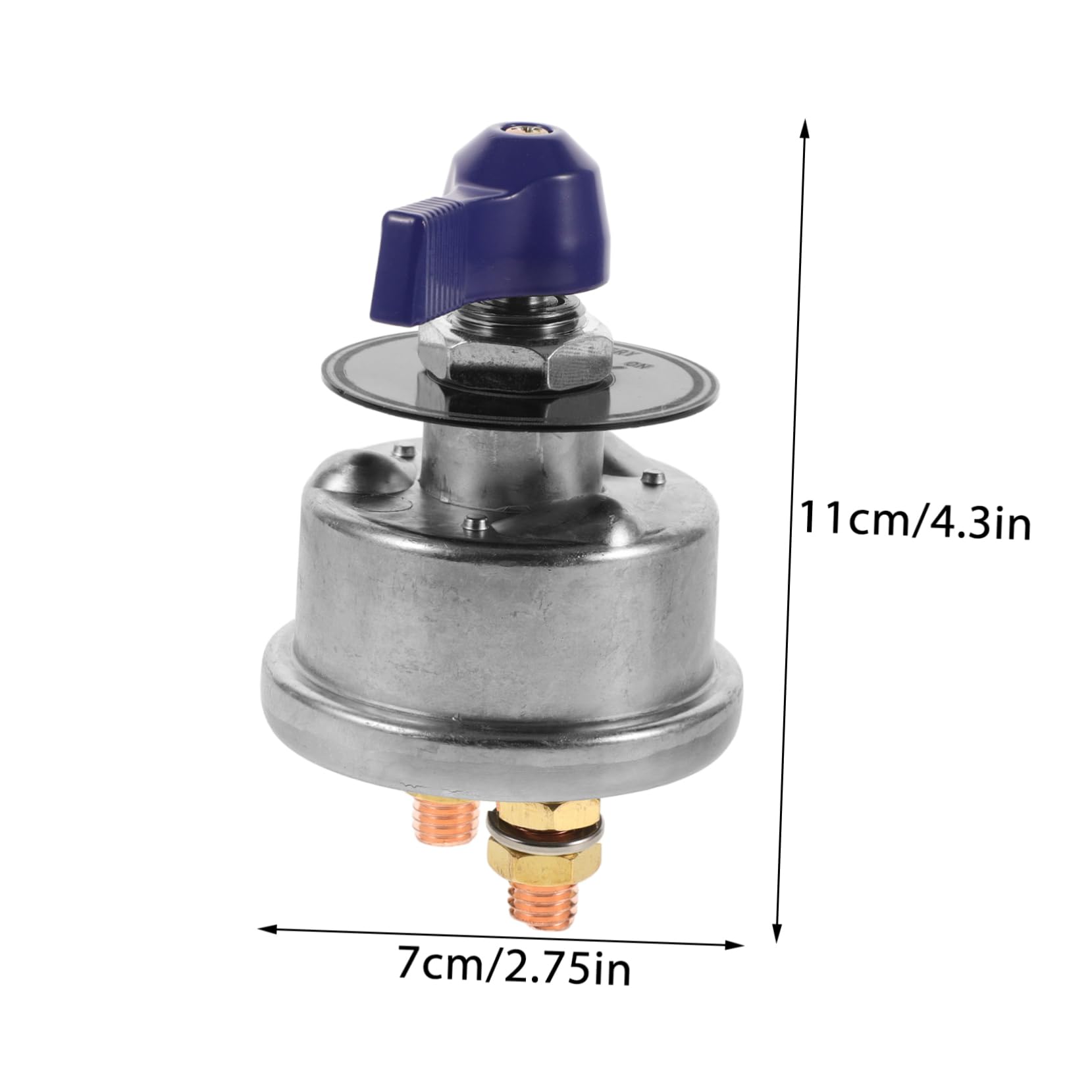 ABOOFAN Heavy Duty Battery Disconnect Switch Leakproof Design for Rvs Boats Trucks Applications Reliable Power Cut Isolator for Enhanced Battery Life and Safety