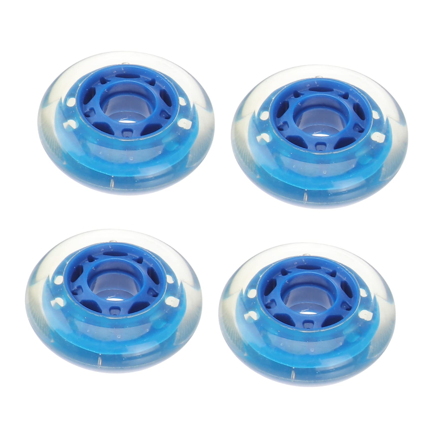 Yardwe Professional Skating Wheels 4pcs Pu High Elastic Replacement Ice Skates Stable Quiet Fast Smooth