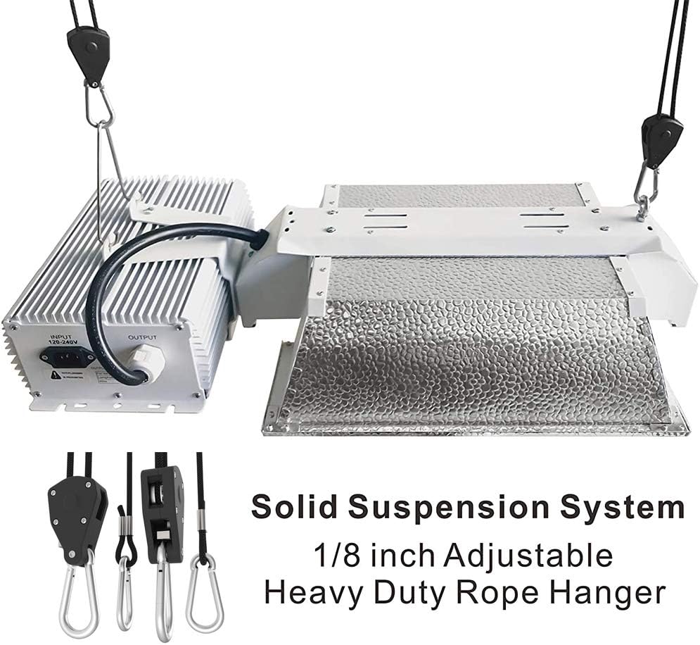 6 Pairs 1/8" Heavy Duty Ratchet Hangers, Adjustable Rope Hangers, Grow Light Rope Hangers for Grow Plant Fan Filter Light Room Equipment, 150 LB Capacity per Pair - Image 5