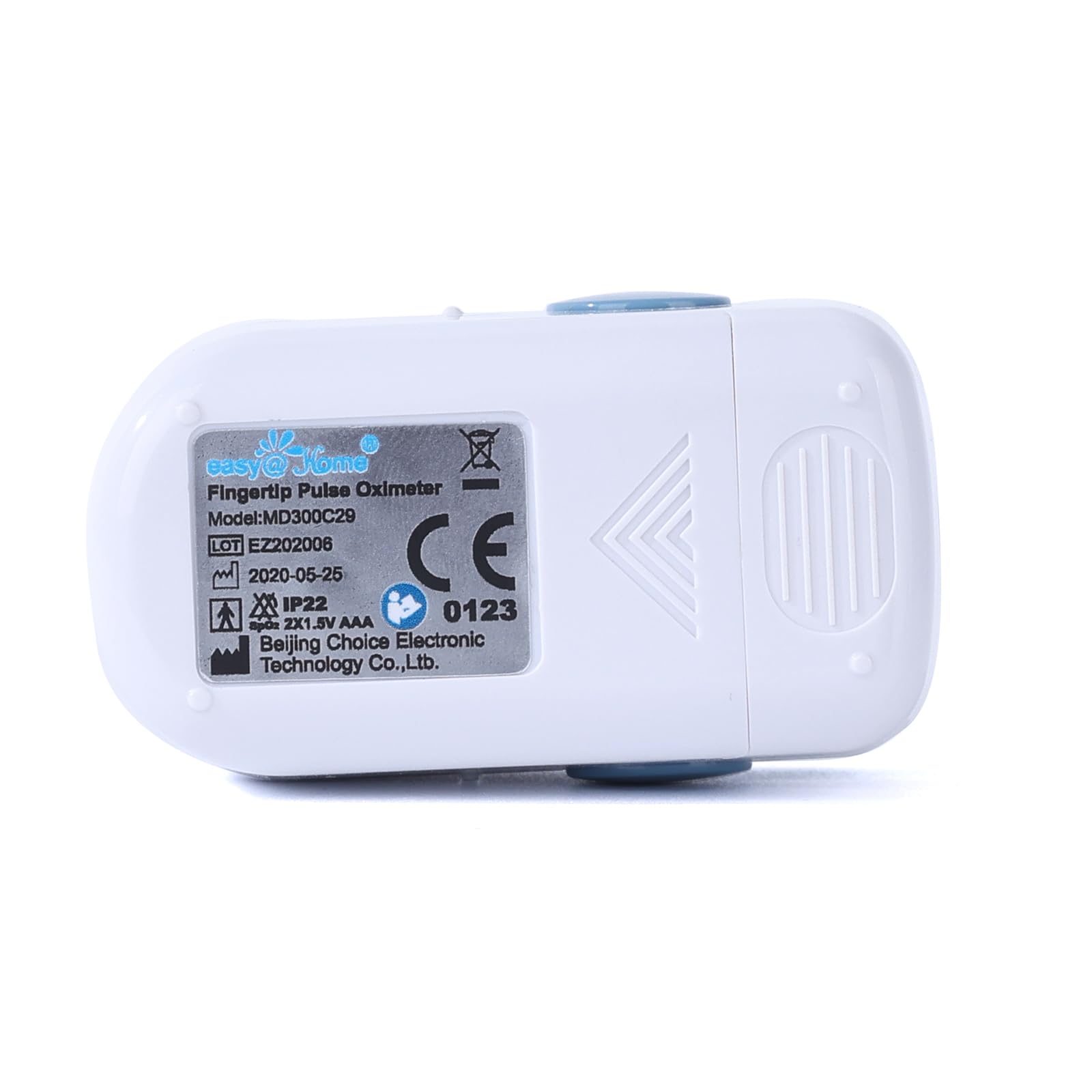 Easy@Home Pulsoximeter Oximeter Fingerpulsoximeter zur Messung der Sauerstoffsättigung (SpO2) Herzfrequenz PI Drehbares OLED-Display tragbarem Umhängeband Nylontasche - Blau