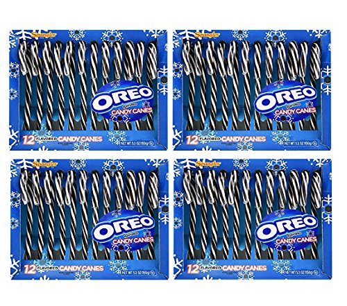 Spangler Oreo Flavored 12 Candy Canes - Cookies And Cream (Pack Of 4) #TOP20