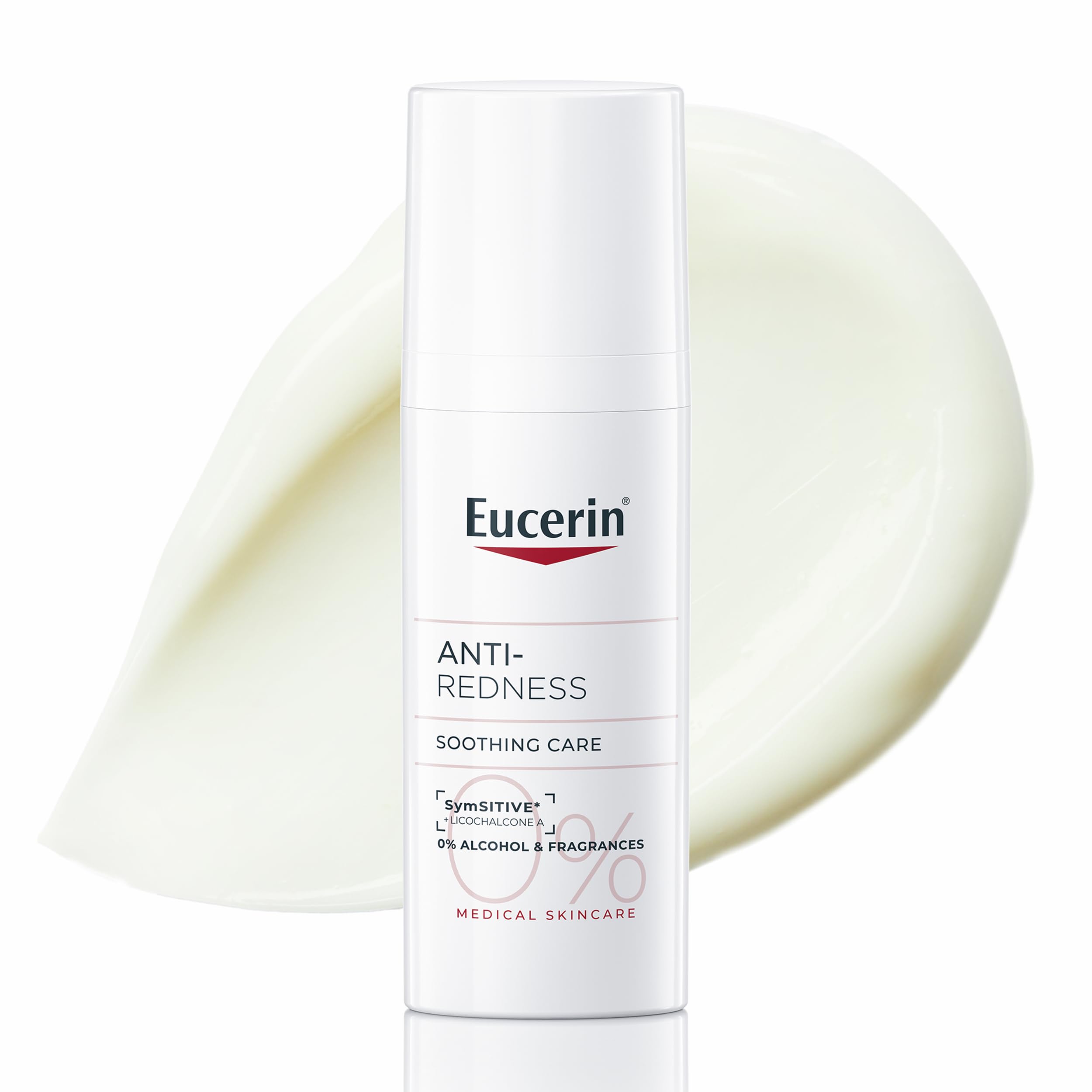 Eucerin AntiRedness Soothing Care Night and Day Cream 50ml, Face Moisturiser for Hypersensitive and Redness-Prone Skin, Rich Anti-Redness Face Cream, Fragrance-Free Formula