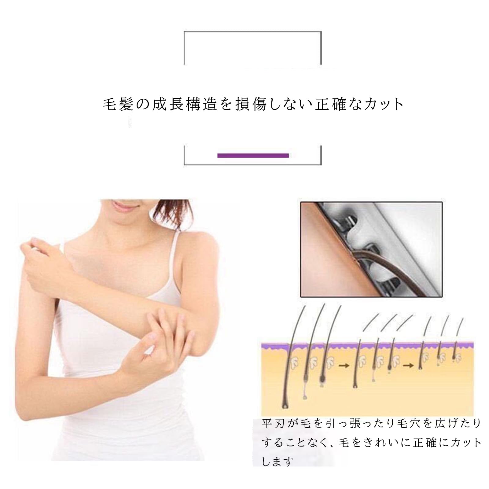 Amazon.co.jp: 2ピース フローレス フローレス 替刃 交換用ヘッド 女性