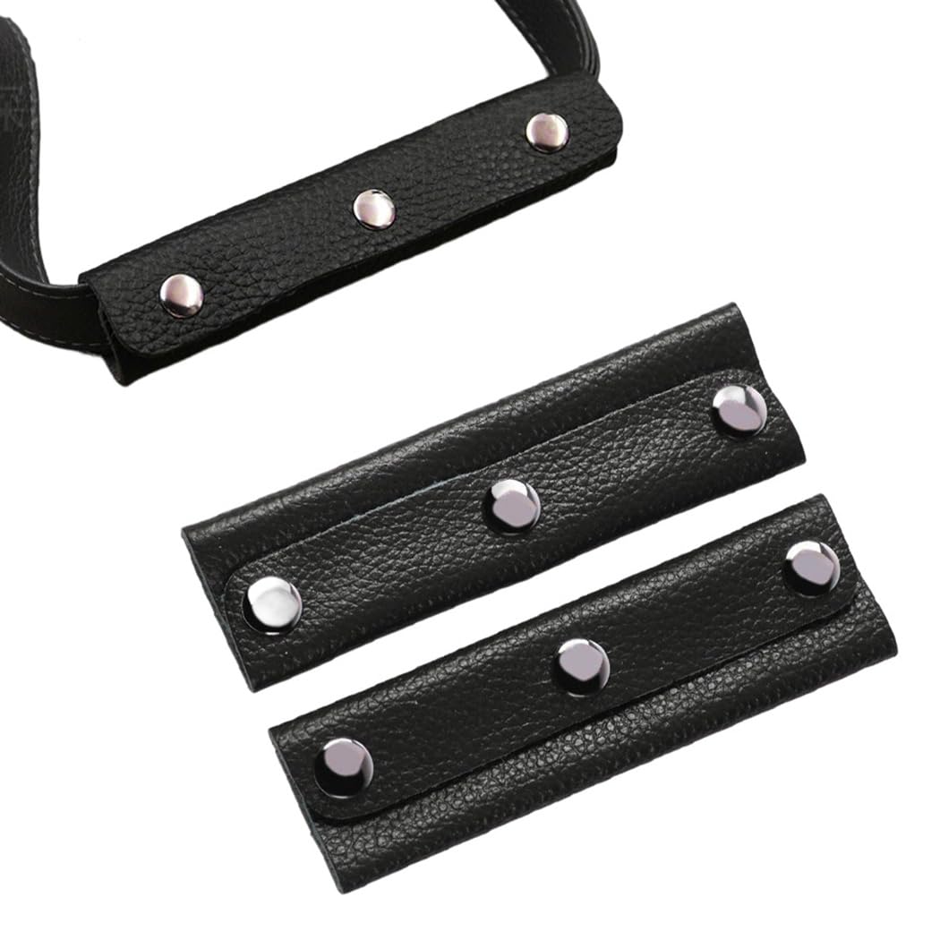 2Pcs Handbag Handle Wrap Cover with Brass Clasp Soft Purse Strap Pad Identifier for Shopping, Travel, Suitcase, Totes, Wallet-image-35