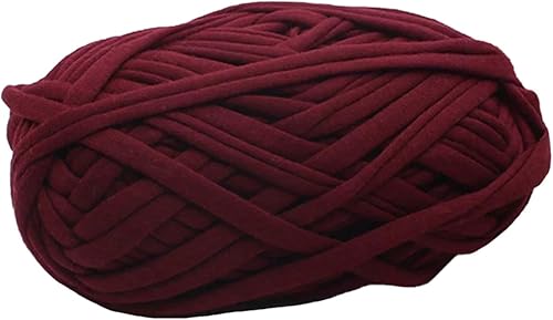 Miniatura 2 de Paquete de 2 hilados de tela de ganchillo de color sólido para tejer, para bricolaje, tejido de punto, cesta de arte, 7.05 oz