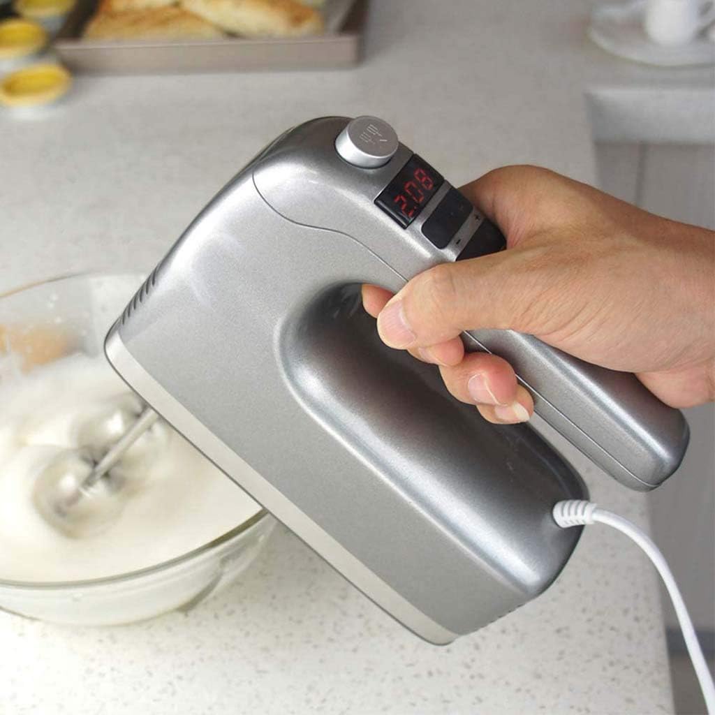 400W Hand Mixer Electric 9-Speed Hand Mixer with Turbo Handheld Kitchen Mixer Includes Beaters Dough Hooks and Storage Rack