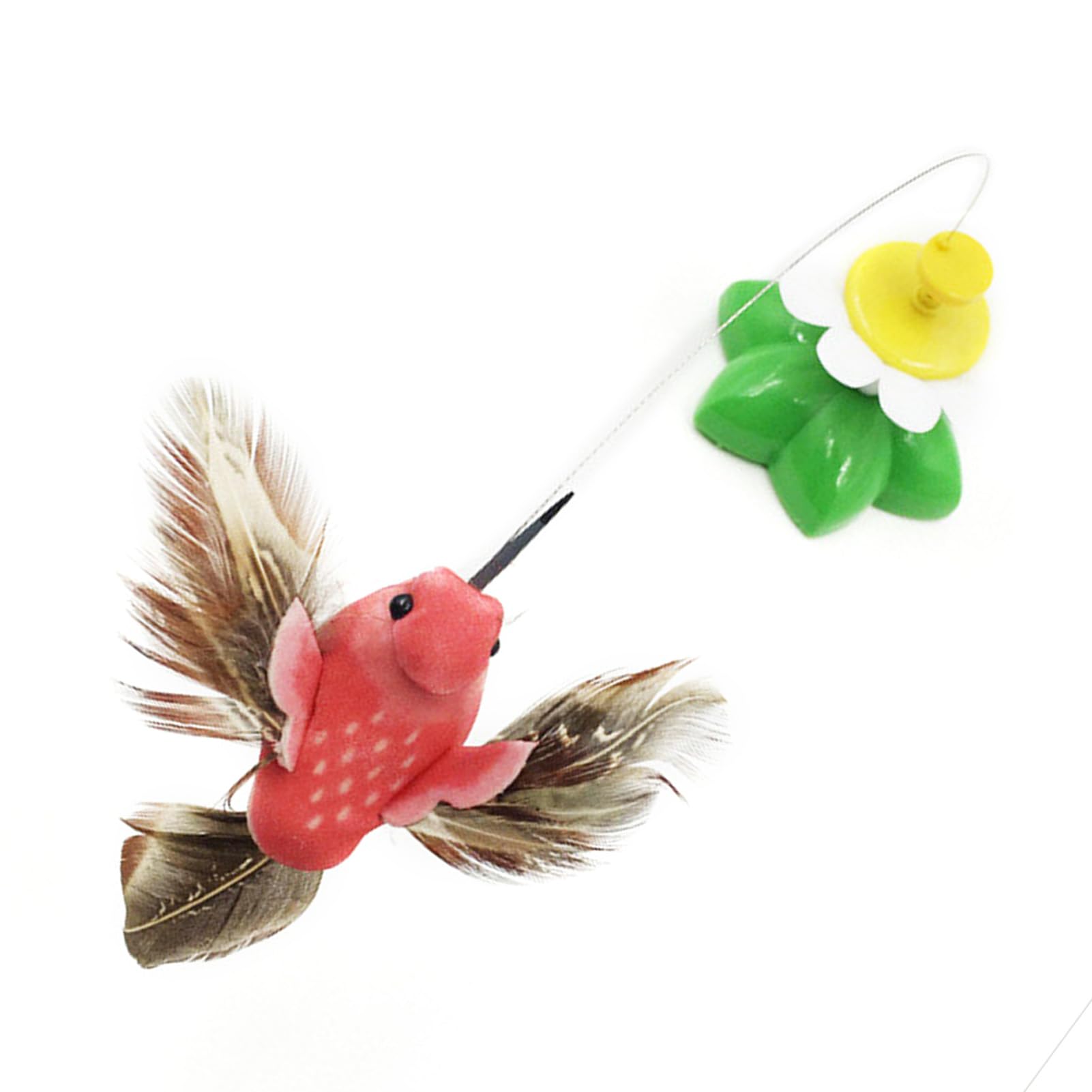 Juguetes Automáticos Para Gatos, Diseño De Flor De Pájaro, Juguete Interactivo Para Gatos, Divertidos Juguetes Giratorios Para Gatitos, Juguete Eléctrico Para Gatos Para Interiores Y Exteriores