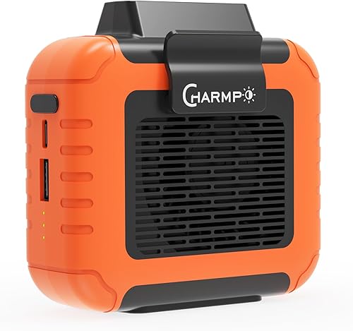 Ventilador de cintura portátil  Batería de 6000 mAh, 3 velocidades, flujo de aire fuerte, hasta 16 horas de tiempo de trabajo, ventilador portátil