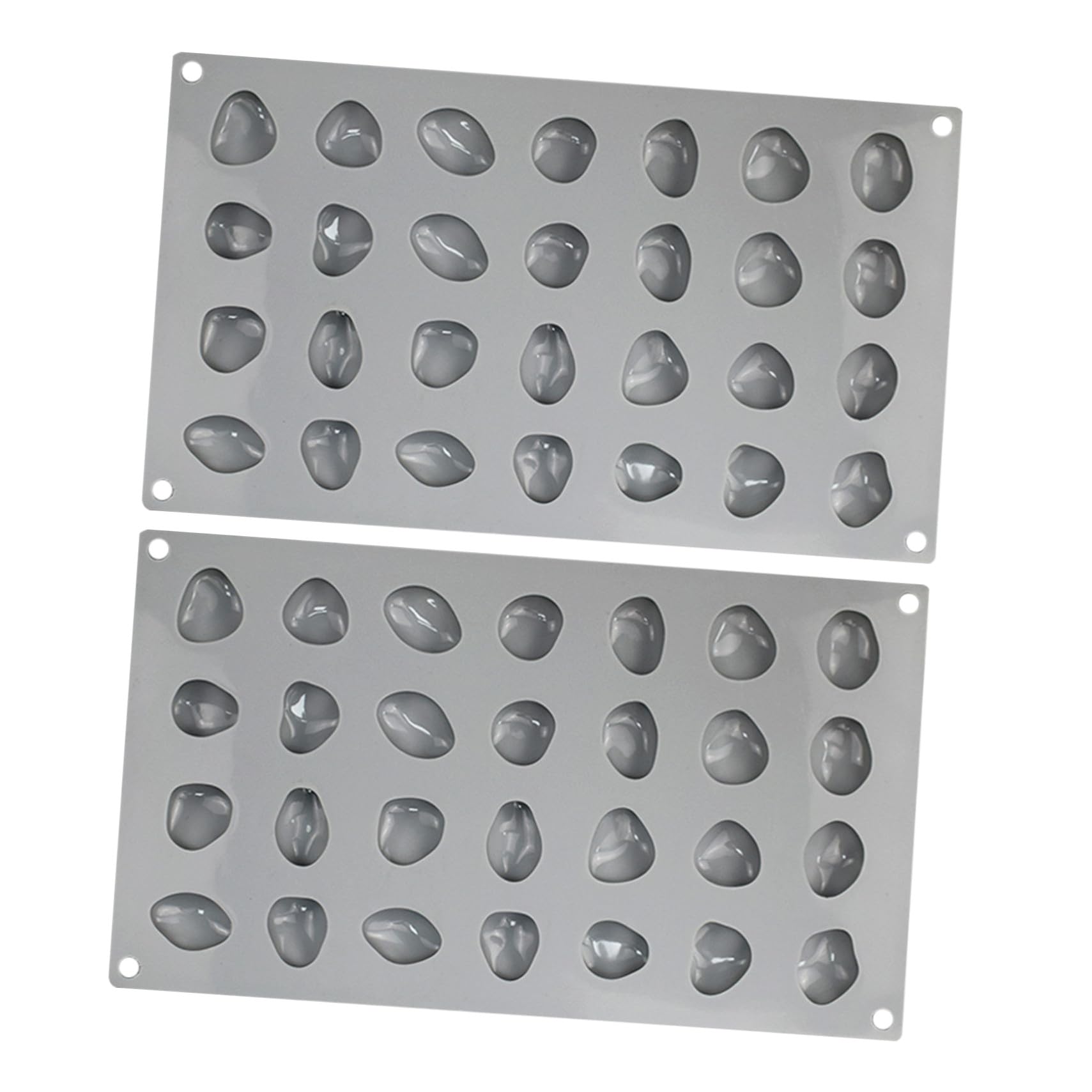 Didiseaon 2 pezzi Stampo Silicone Per Cioccolato E Cubetti Di Ghiaccio Forma Di Pietra Antiaderente Flessibile Per Dolci Gelatine E Snack Creativi Facile Da Pulire E Riutilizzabile