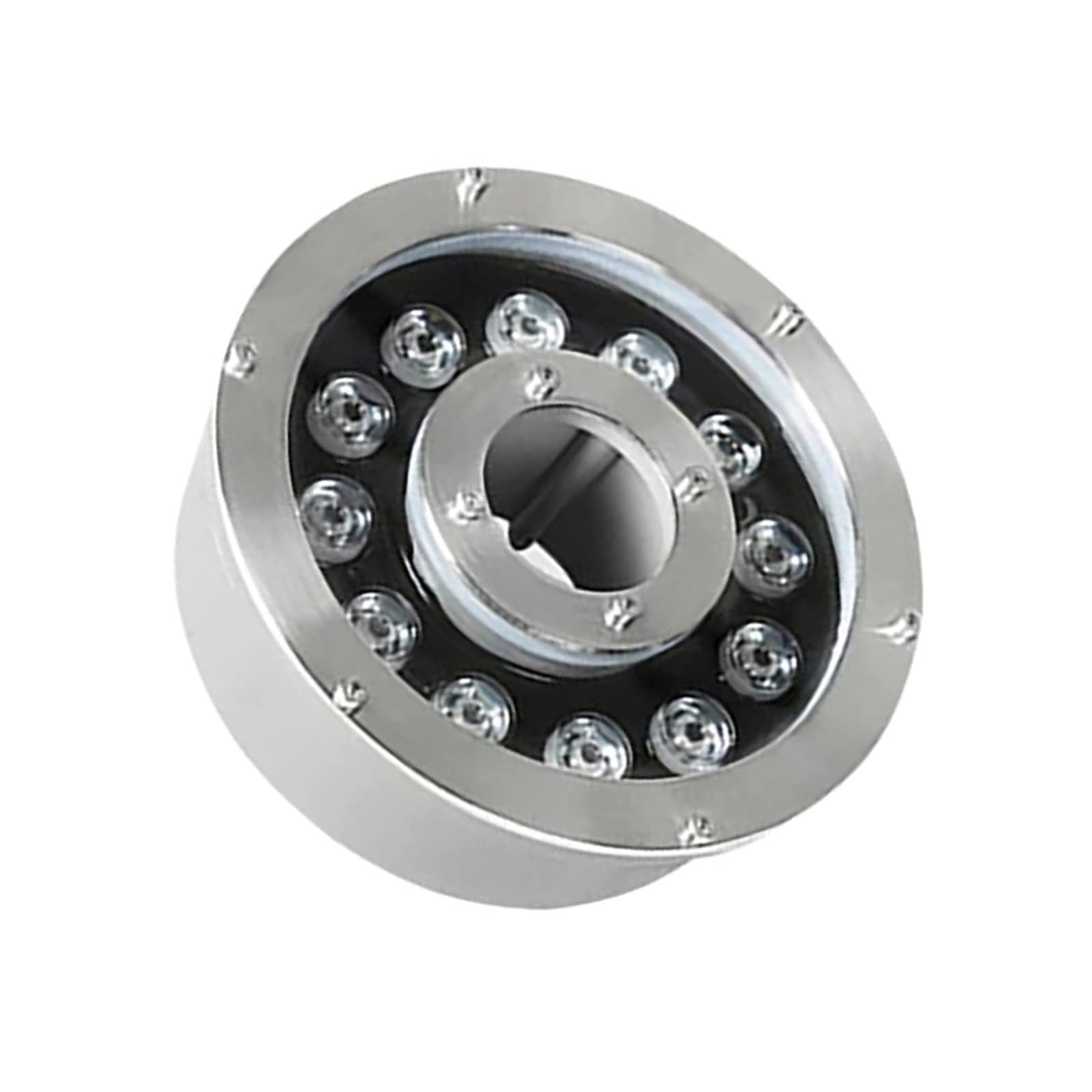 Tauchbarer Led-Poolstrahler – Unterwassereinbauleuchte, Led-Ringbrunnenlampe – 12 V/24 V Mittelloch-Teich-Unterwasserbeleuchtung – Wasserdichte Ip68-Brunnenbeleuchtung, Farbige Wasserspielbeleuchtung