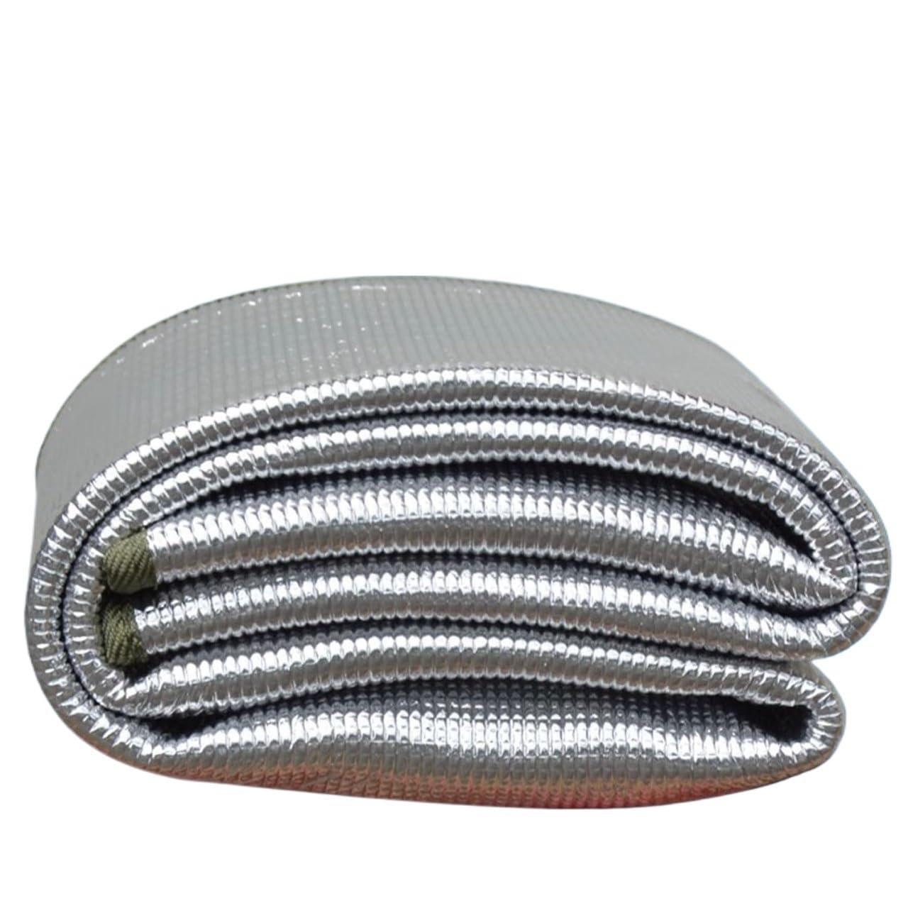 Mata kempingowa aluminiowa, Piknikowy namiot kempingowy Mata do spania 4 mm (0,9-3) x 2 m Folia aluminiowa Składana termicznie