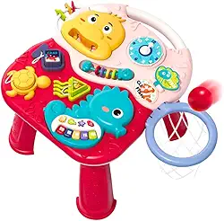 Maxi Baby Mesa de Atividades Infantil Educativa 2 em 1 Ocean (Vermelho)