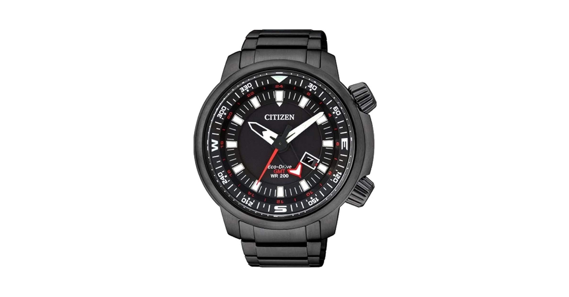 Relógio Citizen Eco-Drive GMT BJ7085-50E TZ30759P Grande XL