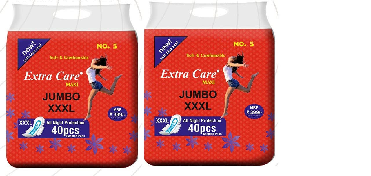 Extra Care Sanitary Pads Red Maxi for Women | Dry-net Soft & Comfortable Sanitary Napkins for Day & Night Protection 80 Sanitary Pad (Pack of 2) (B099Z9SF7L) Amazon Price History, Amazon Price Tracker