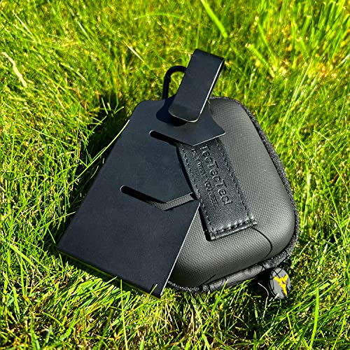 TecTecTec Golf Bag Metal Clip for Rangefinder - Golf Metal Landing Pads for Strong Hold - Rangefinder Straps Bag Clip - Golf Gear Organizer Accessories for Quick Use - Gift for Golf Lovers