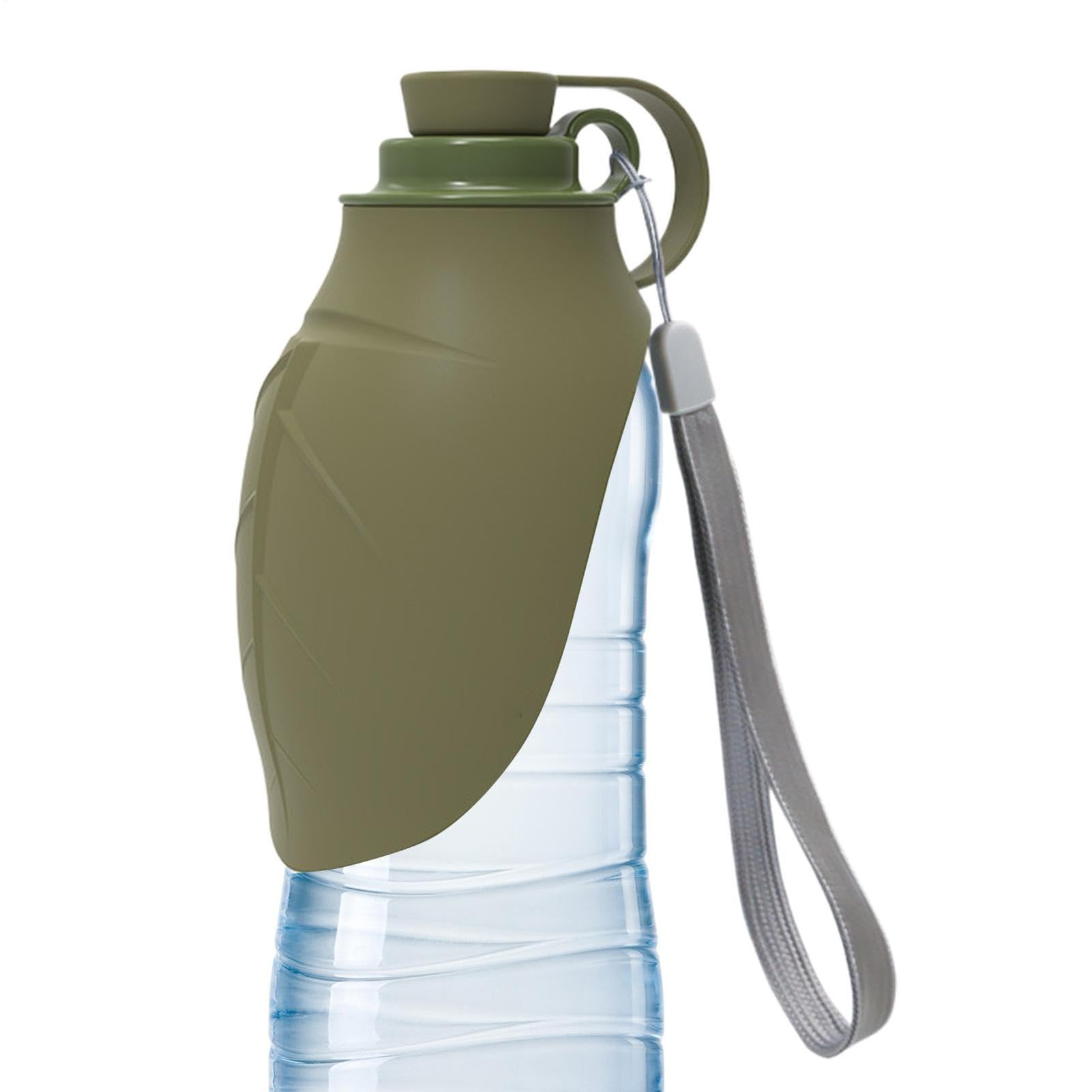 Botella De Agua Portátil para Perros | Pequeño Vaso Plegable Antifugas - Bebedero Agua Mascotas | para Alimentar Pasear Senderismo Coche Playa Aire Libre Camping Parque Jardín Patio Navidad
