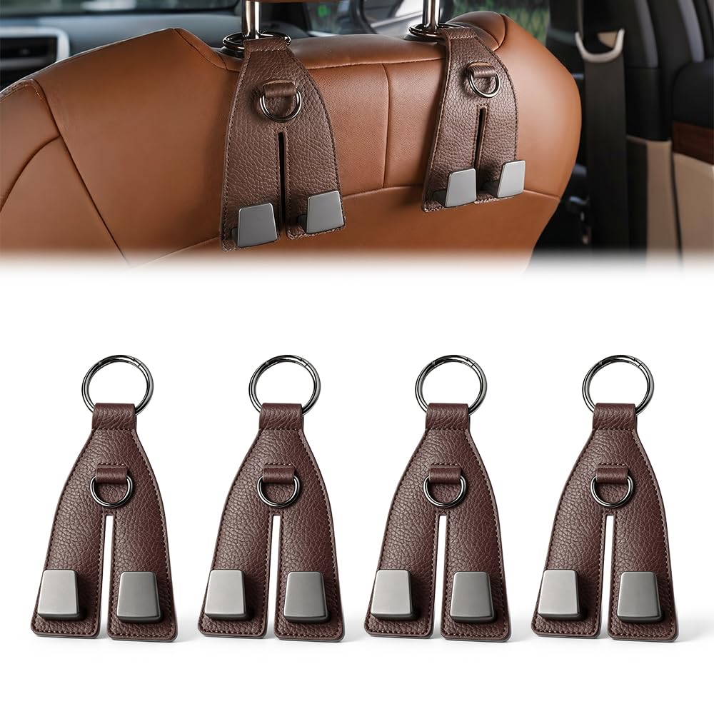Premium Leather Wrapped Design (Coffee, 4pcs)