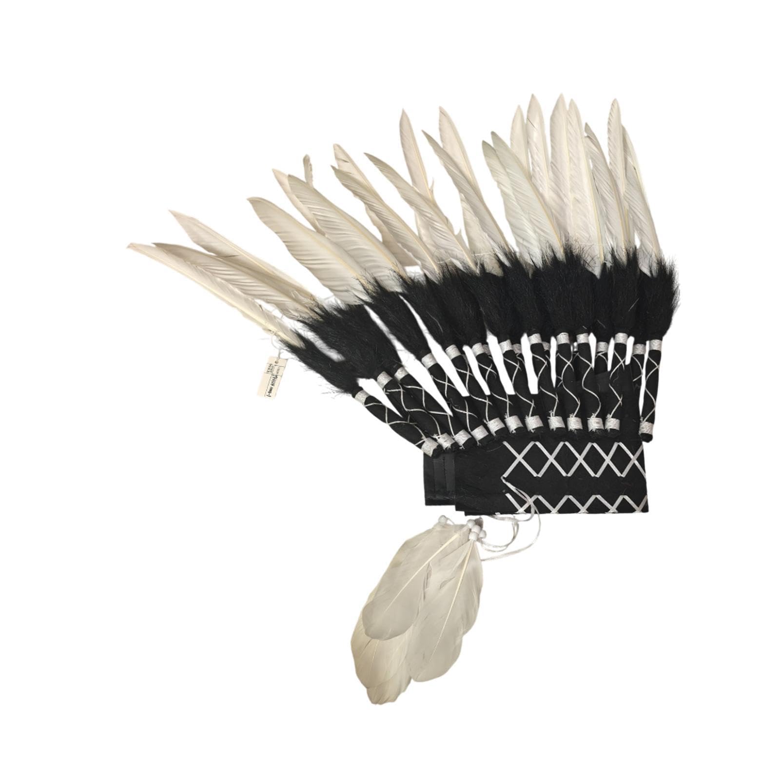 Harilla American Chief Indian Native Hut Feder Kopfschmuck Kopfschmuck Herren Damen für Karneval