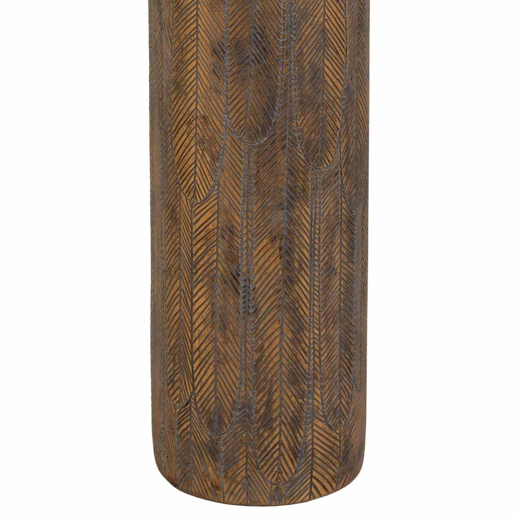 WANDERLUST DECO Jarrón de poliresina Marrón 17,5x17,5x100