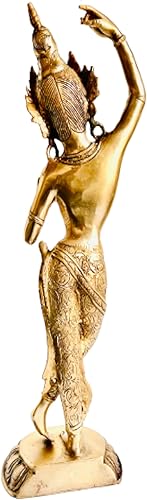 Miniatura 2 de QT - Estatua de Buda de Tara verde de 20 pulgadas en tara blanca tibetana de pie alto, la deidad curativa Maya Devi, hecha a mano en Nepal