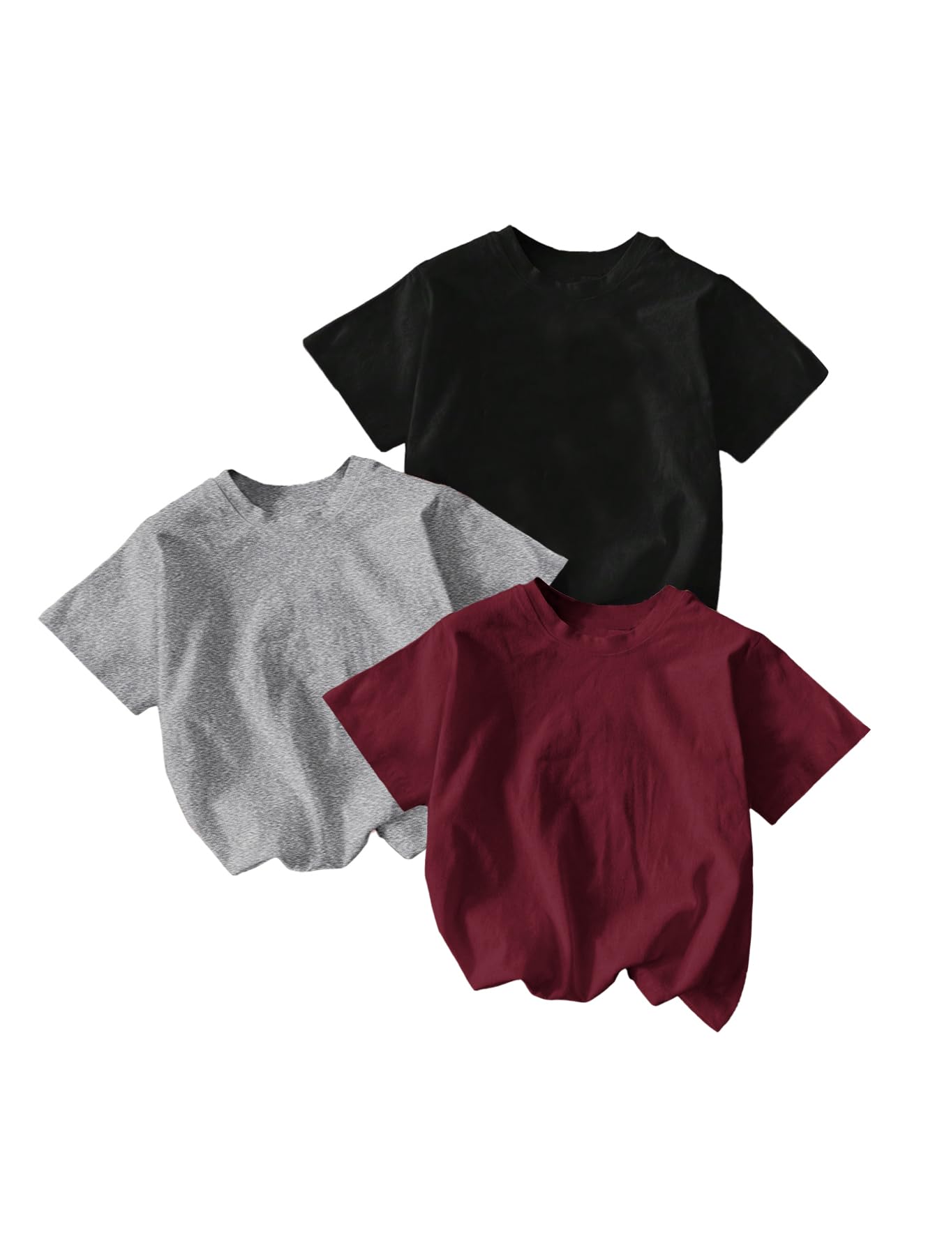 RoseSeek Girl's Shirts 3 Packs Graphic Tees Short Sleeve T Shirt