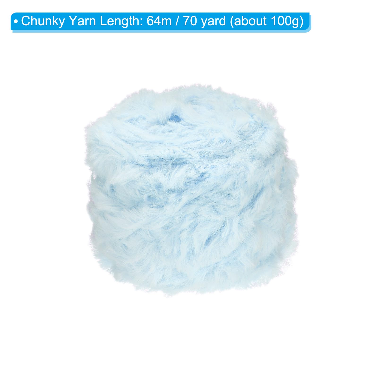 PATIKIL 70yds Faux Fur Yarn - Image 2