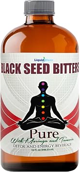 Liquid Blenz Black Seed Bitters with Moringa & Turmeric | Botanical Herbal Blend | Crafted with Natural Ingredients | 32 fl oz