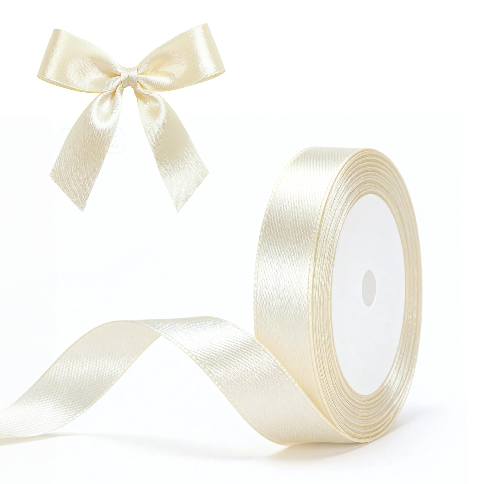 G2PLUS Baby Pink Satin Ribbons 10mm: Thick Fabric Gift Wrap Ribbons for Crafting, Party Decoration, 22m — view 84