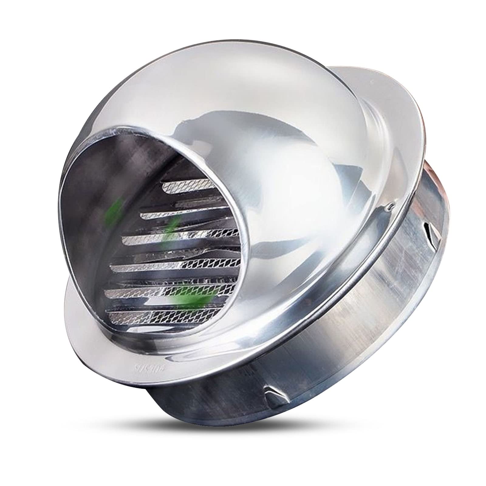 WORDFUN Grille De Ventilation Hotte, Grille D'évacuation d'air Ronde, Bouche D'Extraction en Acier Inoxydable 304, Hotte D'échappement, Ø100 150 180 200 250mm Sortie D'évacuation