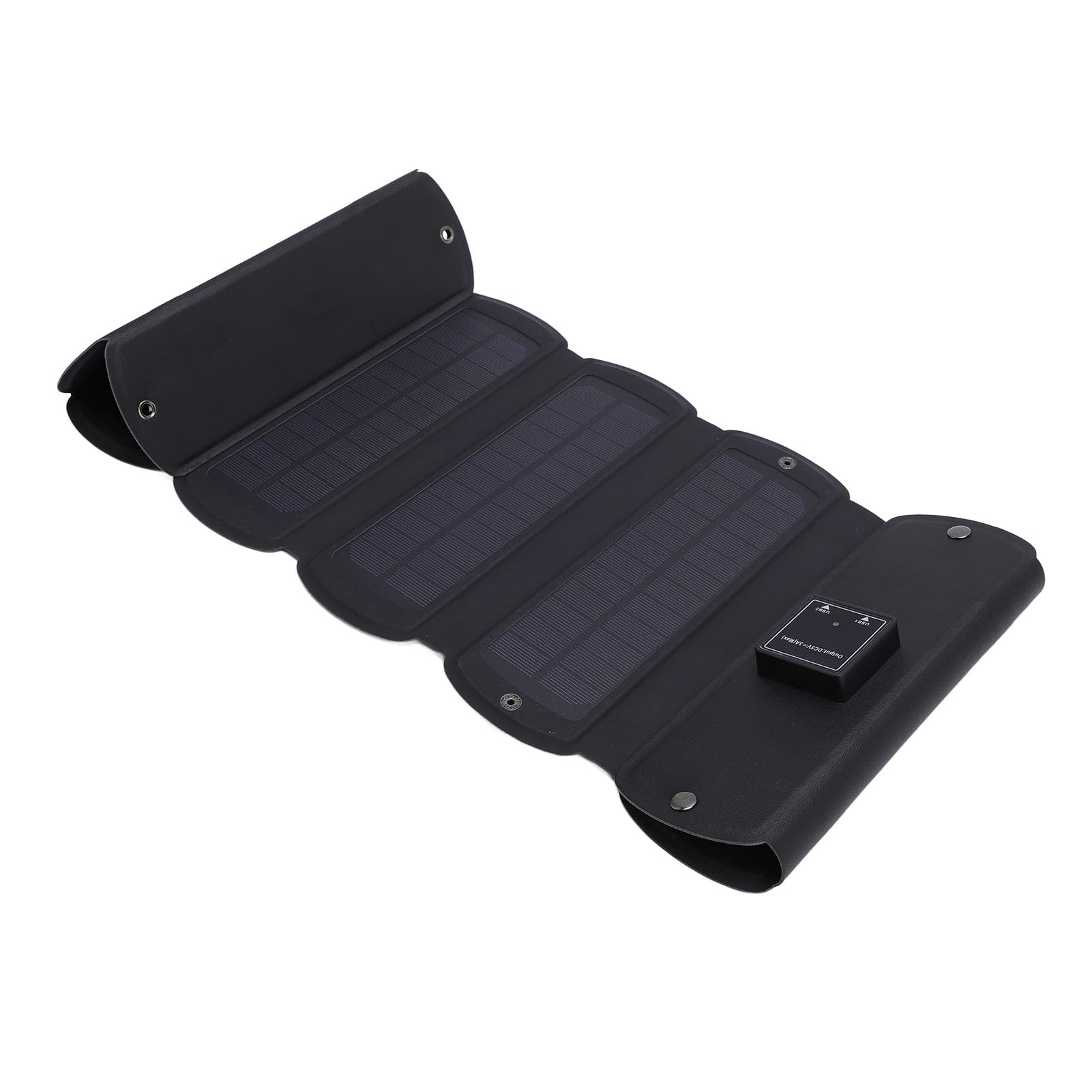 Pannello Solare Portatile da 32 W, Caricabatterie Efficiente da Pannello Solare Pieghevole da 32 W 5 V con 2 Uscite USB, Ideale per Laptop, Telefoni, Piccolo Ventilatore, Centrale Elettrica,