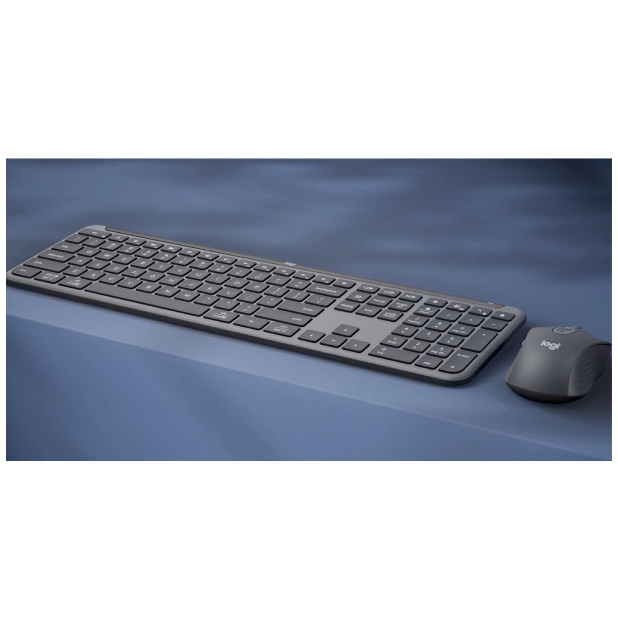 Logitech Signature Slim MK950 for Business, combinación de Teclado y ratón inalámbricos - Grafito, Disposición QWERTY Inglés Reino Unido