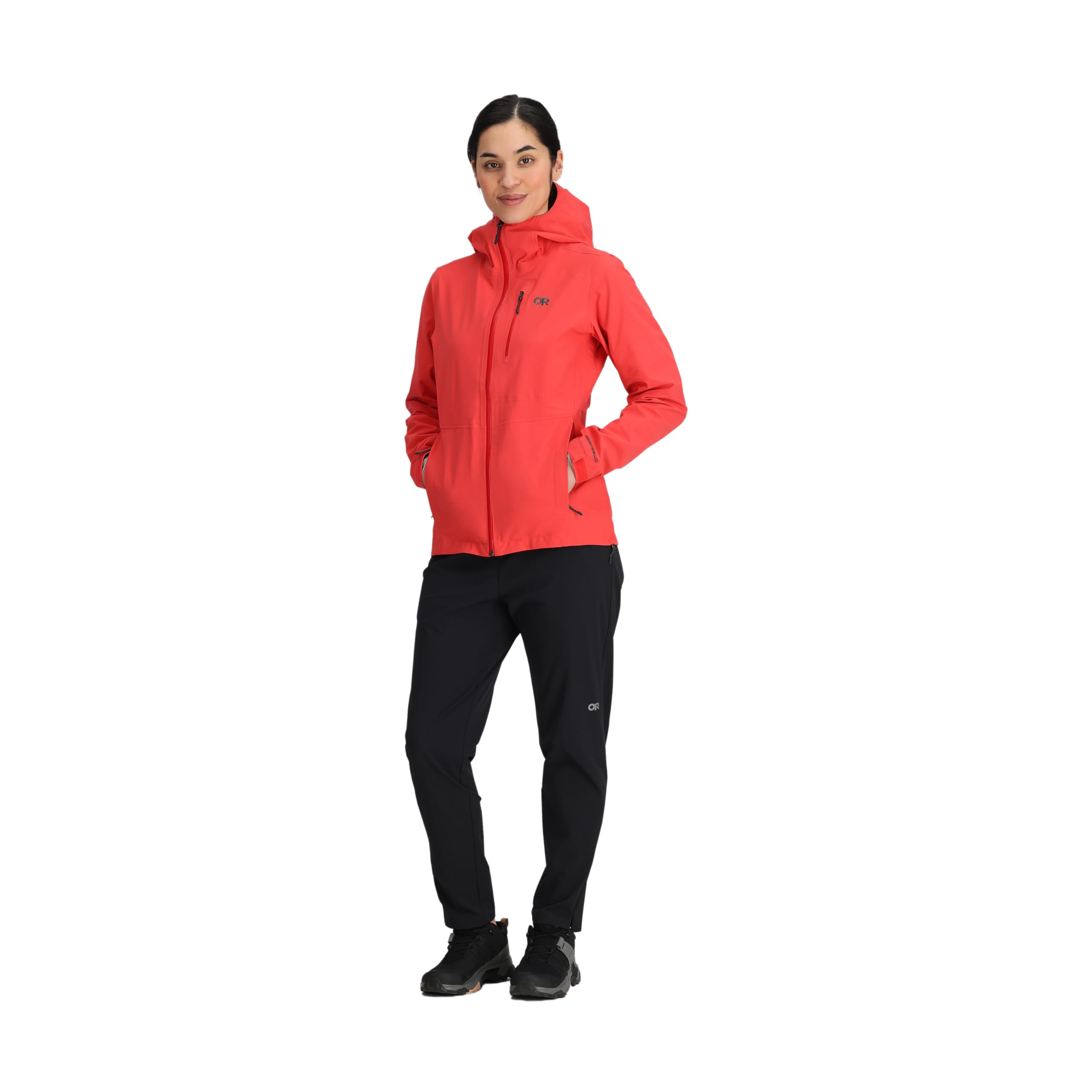 Outdoor Research Aspire 3L Damenjacke, wasserdicht, winddicht, mit Kapuze, langärmelig, Standard-Passform