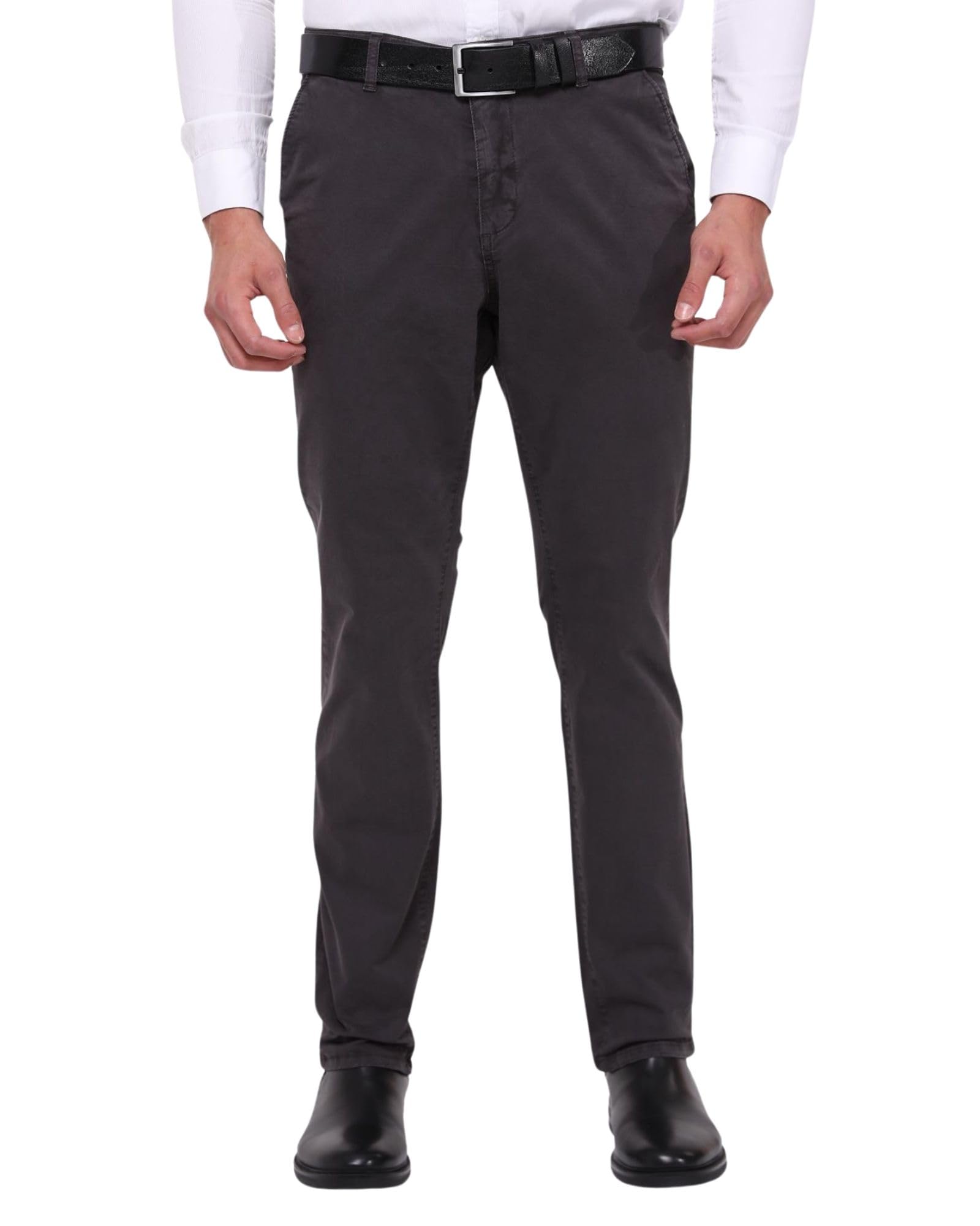 CEDY DENIM CD321 Men's Chino Trousers, Regular Fit, Classic Comfortable Basic Chino Trousers, Stretch Business Trousers
