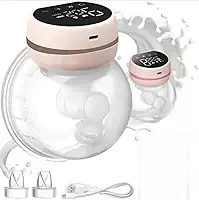 Bomba Tira Leite Materno Elétrica Portátil 200ml – Silenciosa, Recarregável via USB, Almofada de Silicone Macia e Livre de BPA