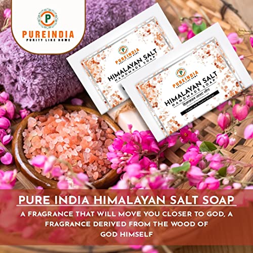 Image of Handmade Combo Set of -2 Potato Rice & Himalayan Rock Salt Soap. For Purification For Skin, 100-gm Each.