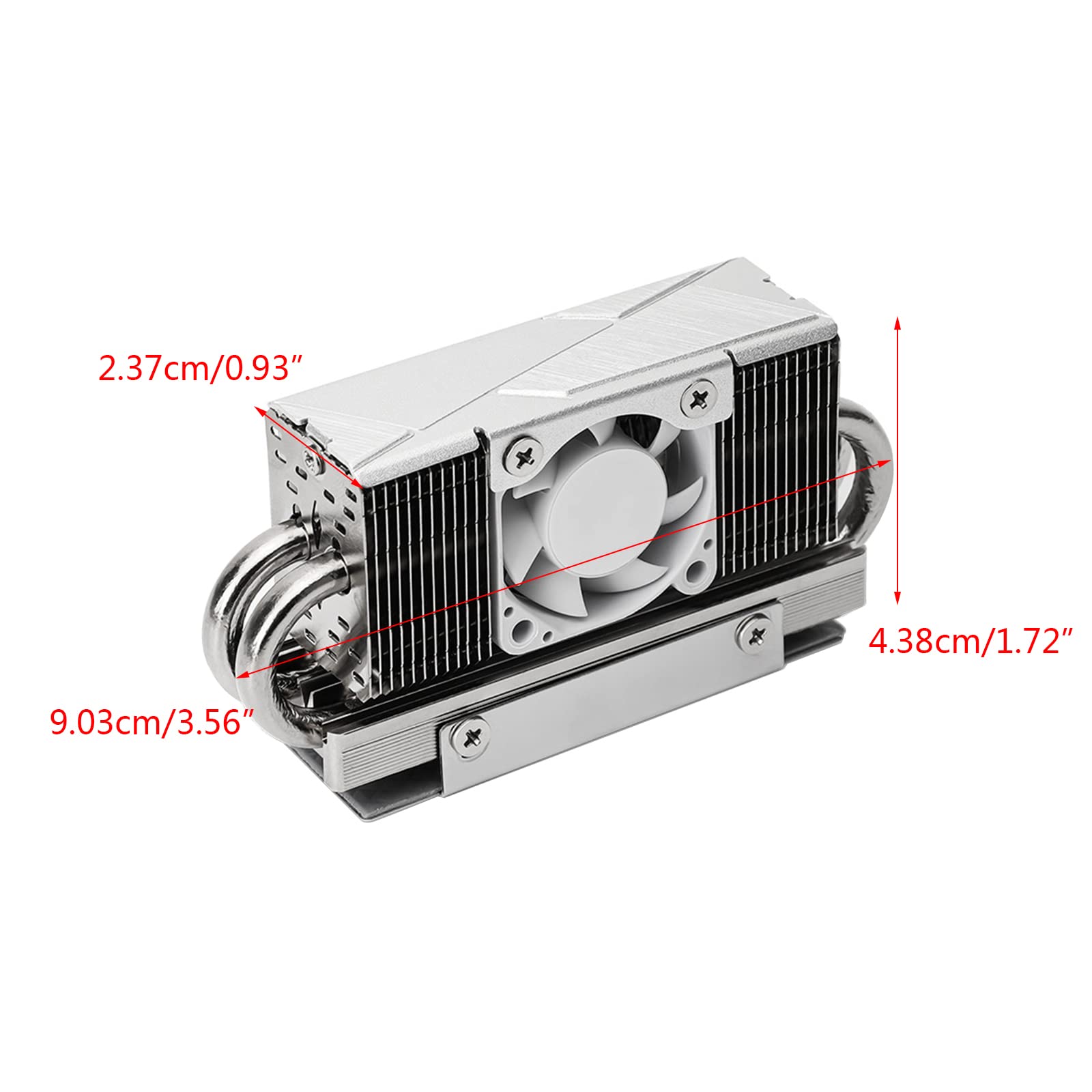 HR-10 2280 Lüfter Kühlkörper für M2 2280 SSD Effiziente Wärmeableitung, leiser Betrieb, professionelle Verwendung, Drive Kühler