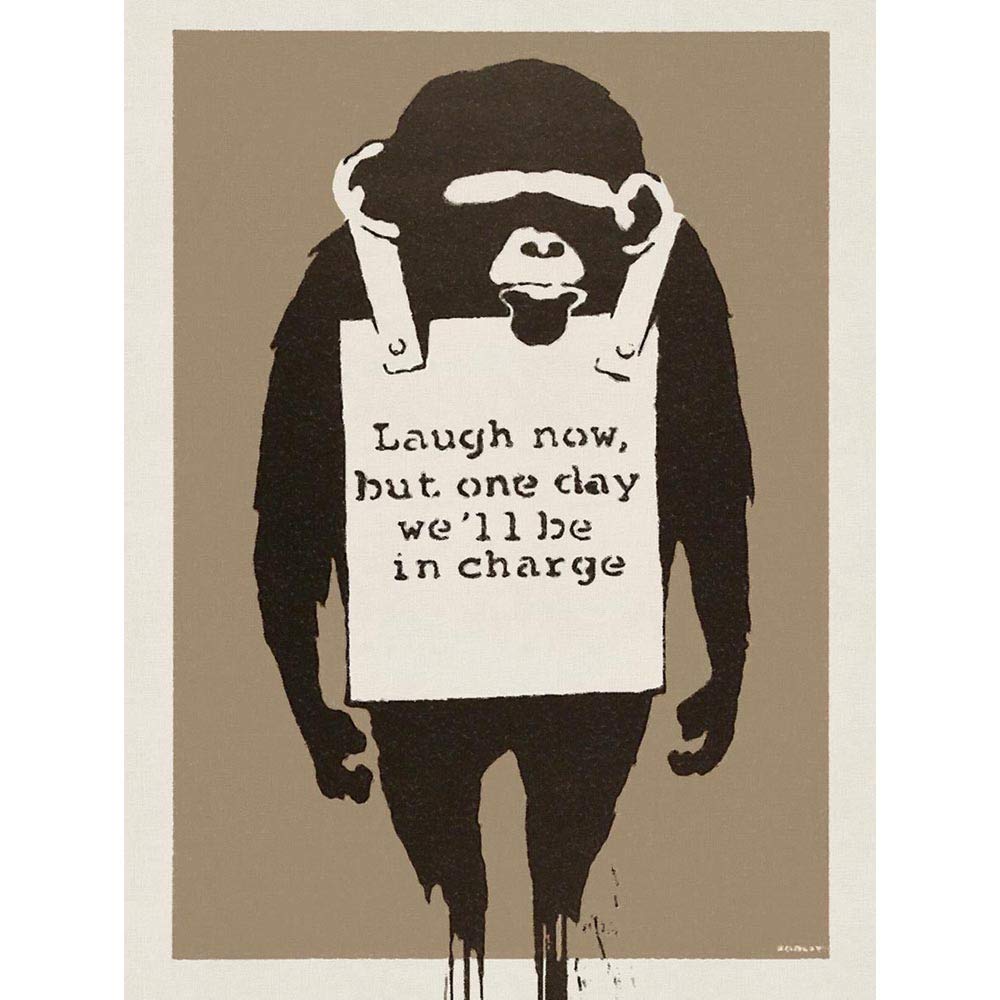 Wee Blue Coo Banksy Laugh Now Graffiti Street Art Print Poster Wall Decor 12X16 Inch