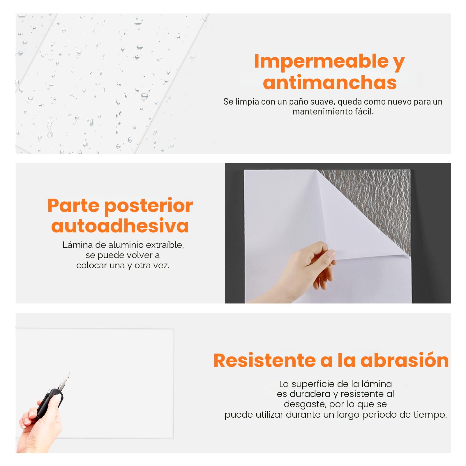Revestimiento de pared autoadhesivo, 10 unidades 60×30cm pegatinas para azulejos, respaldo de cocina de PVC, paneles de pared autoadhesivos, impermeables y resistentes al aceite Tile Sticker para