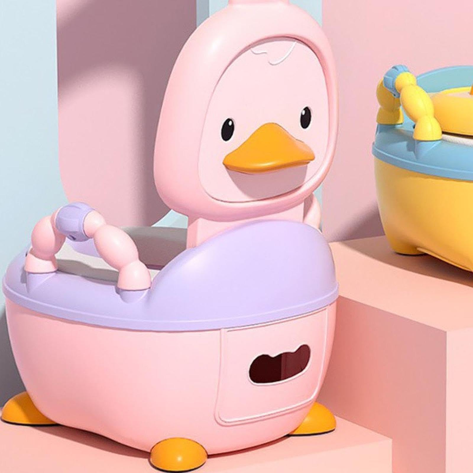 Sharplace Kinder Töpfchen Toilettenkinder Toilette tragbar vielseitiger Töpfchen Pot bequemer Töpfchen -Training Toilettenschritthocker für Heimauto Fahren, Rosa