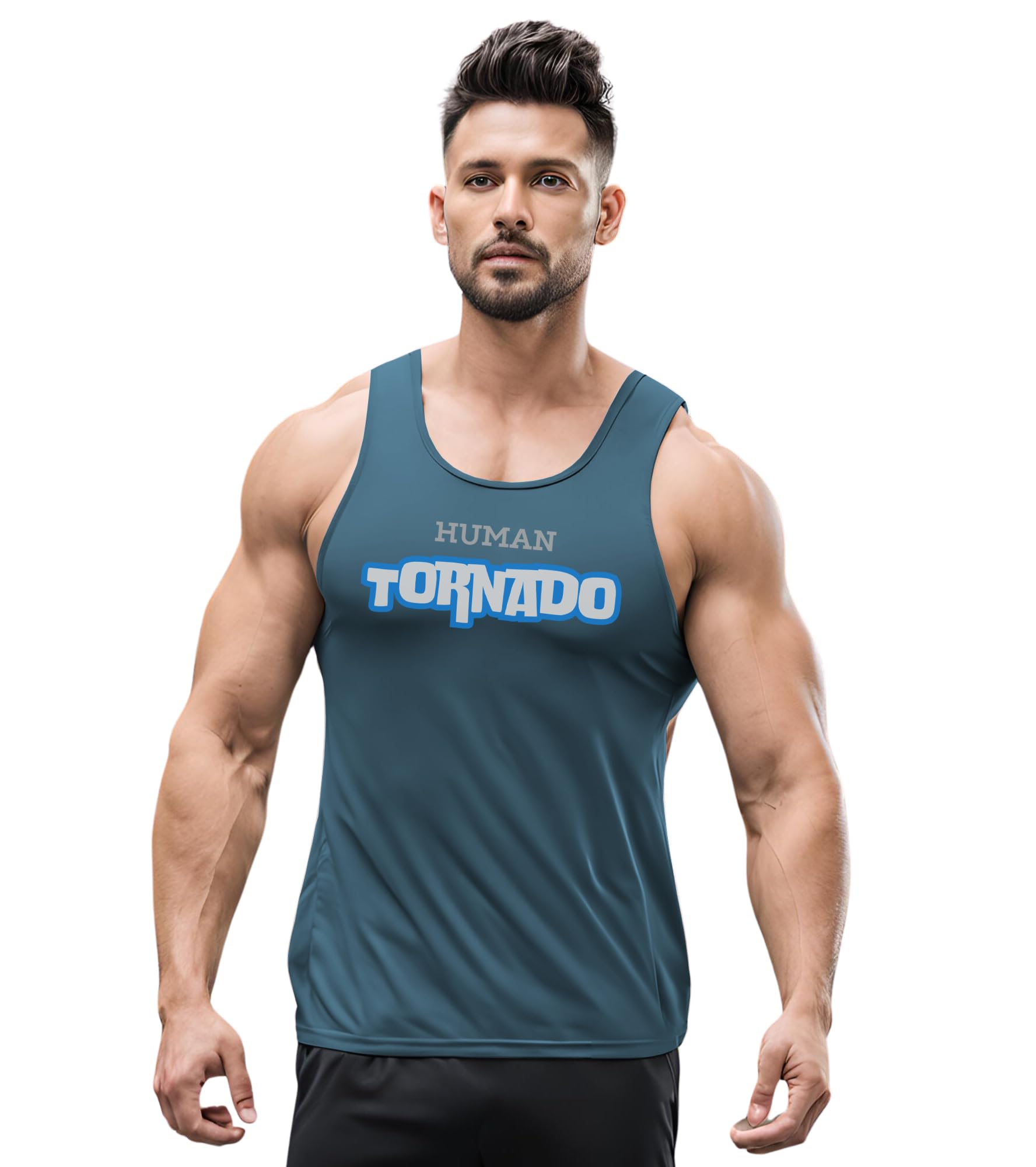 3colors 3Colours RGB Men's Active Wear Sleeveless Tank top, Gym Vest, Leisure wear TORONDA-picture-30