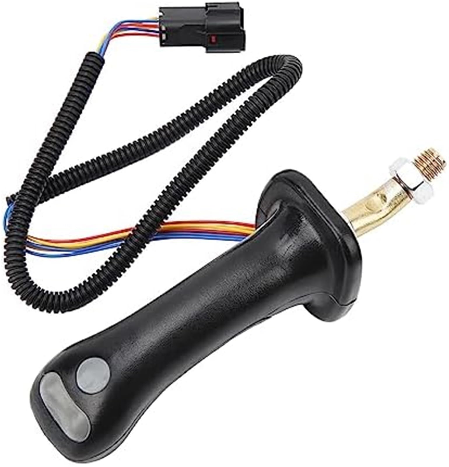 Poignée de joystick d'excavatrice 3 boutons 6 broches alliage d'aluminium noir for MINI DH DX150 215 225 300 37020119C
