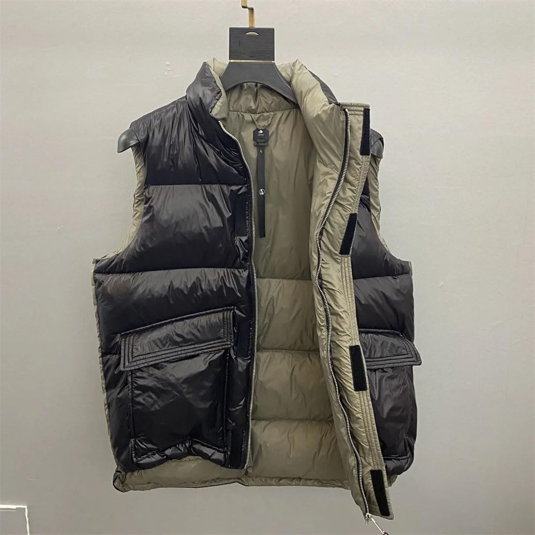 Vogrtcc Chaleco De Plumón De Pato Blanco Para Hombre Chalecos Cálidos De Invierno Chaquetas De Invierno
