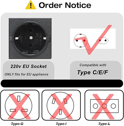 Miniatura 2 de Yinleader transformador convertidor de voltaje de 110 V a 220230 V, transformador paso de subidabajada de 120 V a 240 V con 2 enchufes EE. UU. y 2