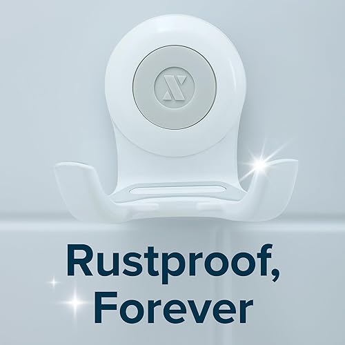 Miniatura 6 de SlipX Solutions On The Dot Power Lock - Gancho con ventosa, soporte para maquinilla de afeitar y soporte para teléfono (perfecto para ducha y