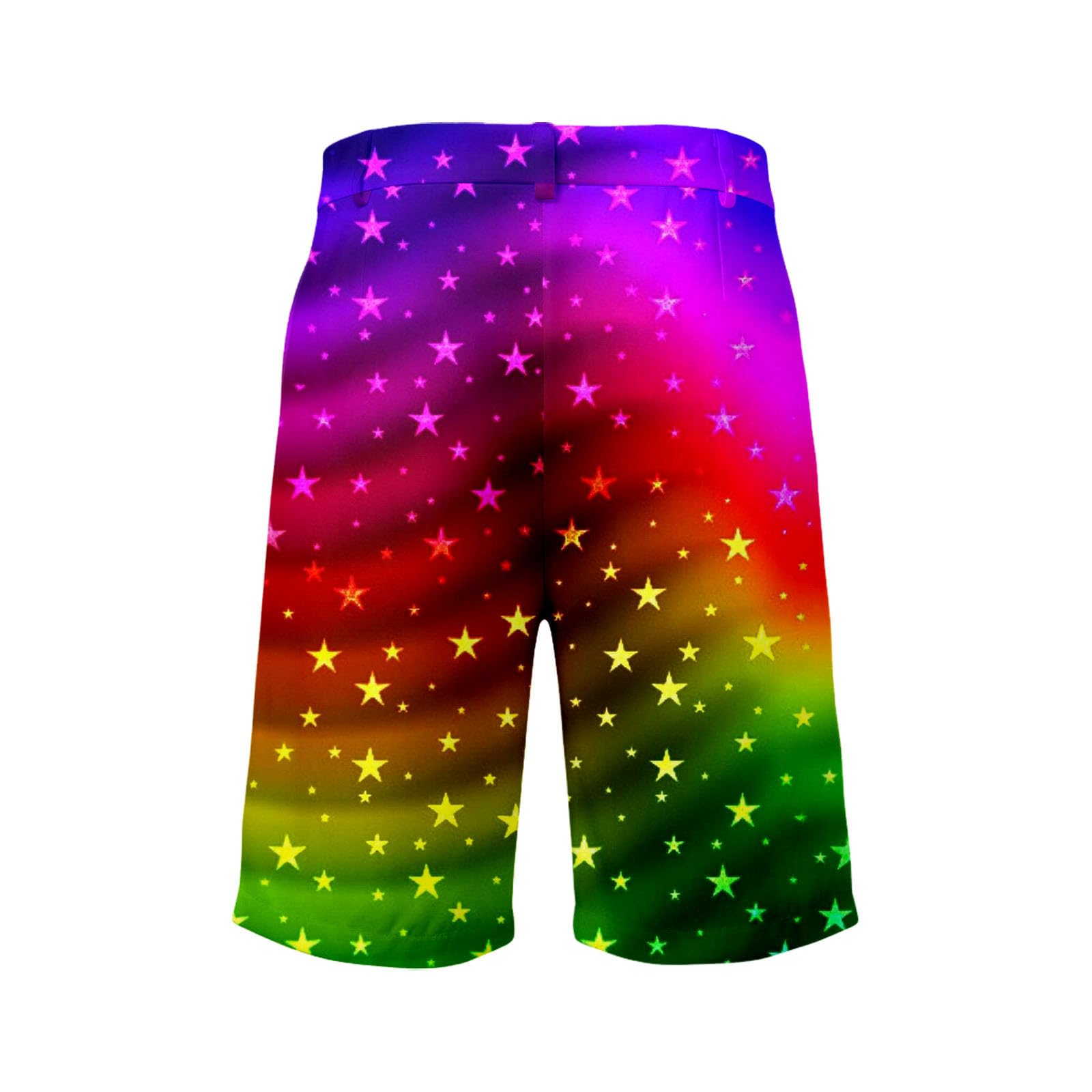 Conjunto chaqueta de traje manga corta hombre estampado arco iris 2 piezas pantalones cortos para playa orgullo gay