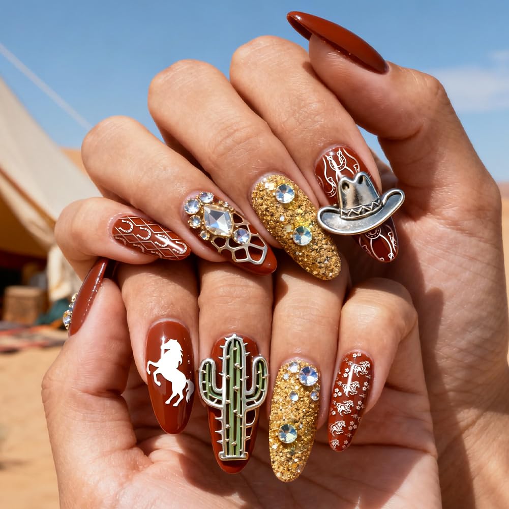 PH PandaHall 4 piastre per stampaggio unghie cavallo corsa modello nail art animali unghie arti stencil ferri di cavallo manicure design timbro unghie piastre immagine per donne manicure fai da te