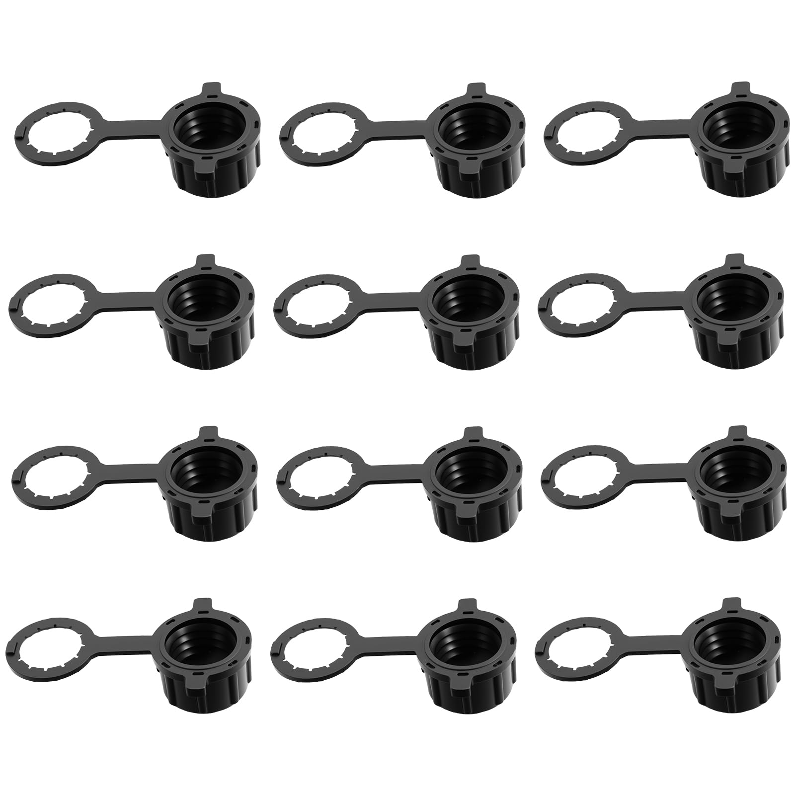 12 Pack 24mm Black VP Racing Jug Vent Caps Model 3045