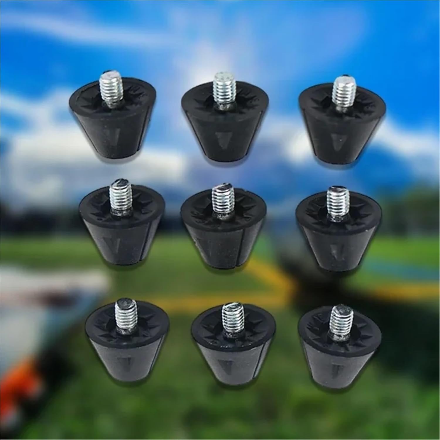 Football Boot Studs 24pcs Universal Football Shoe Studs Replacement Soccer Cleats Boot Spikes for Shoes Reliable